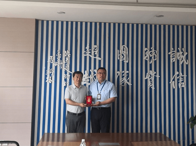 城陽區總工會王主席一行來海利爾調研指導